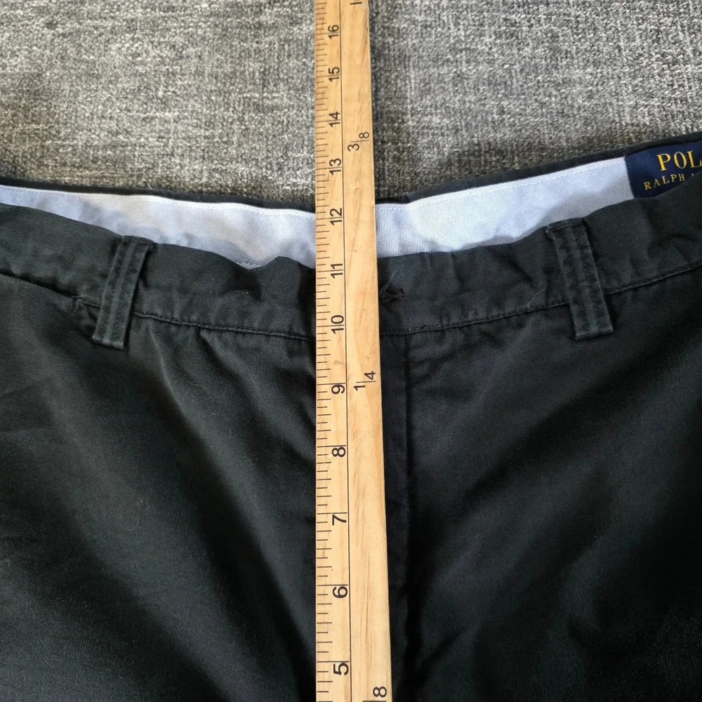 Polo Ralph Lauren Stretch Classic Fit Chino Pants Mens Black Cotton Twill Read